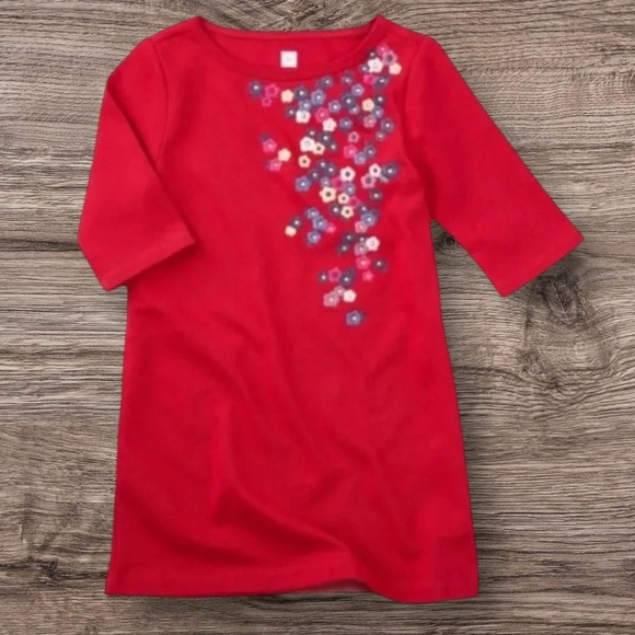 TEA COLLECTION EUC GIRLS DRESS SIZE 7 - Picture 1 of 6